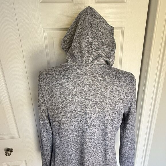 Old Navy Cardigan Women Size SP Open Front Drape Gray Shortie Flow - Picture 8 of 16